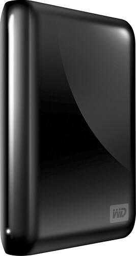 Angle Standard. Western Digital - My Passport 1TB External USB 3.0/2.0 Portable Hard Drive - Black.