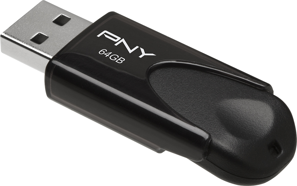 PNY 64GB Attaché 4 USB 2.0 Type A Flash Drive Black P-FD64GATT4-GE - Best  Buy