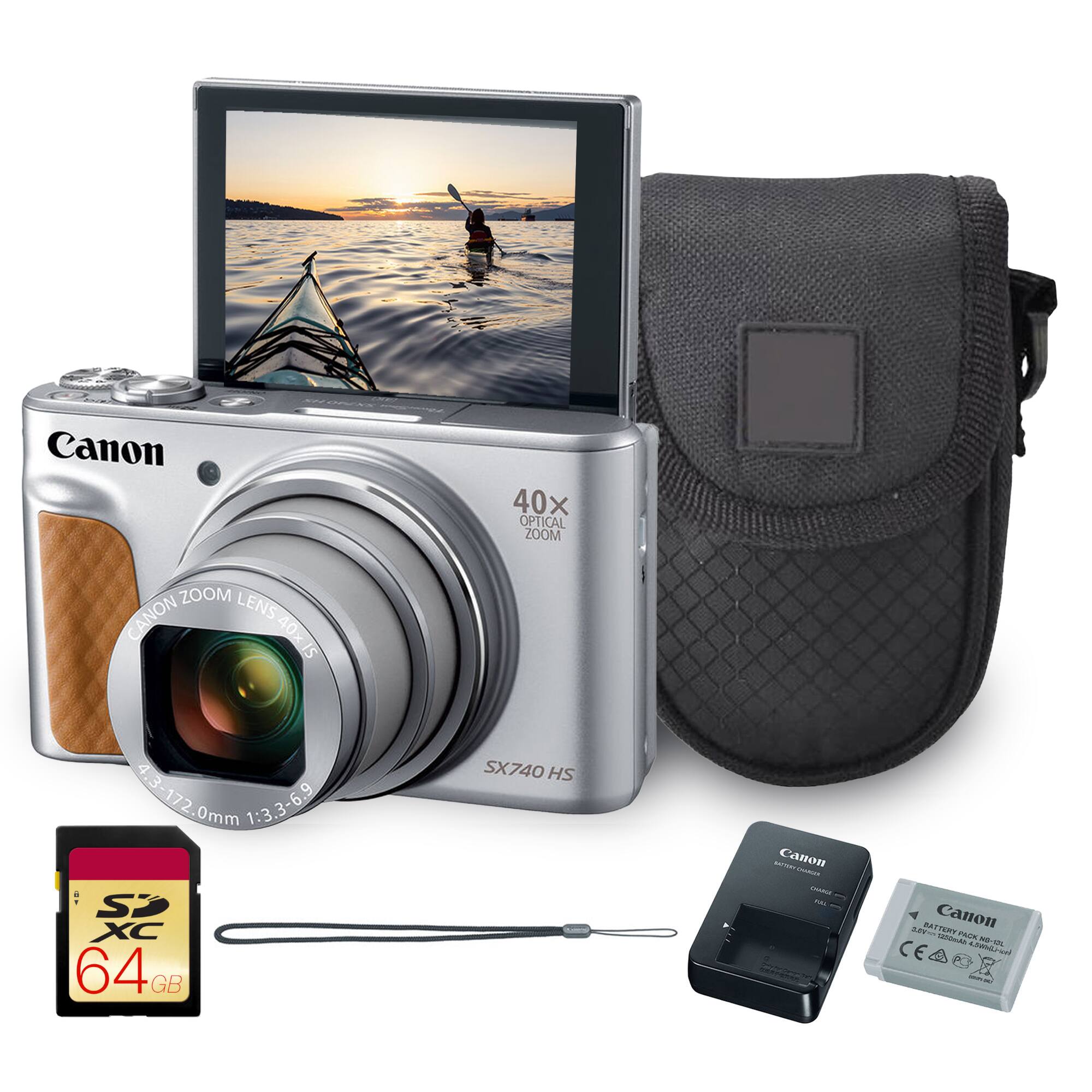 Canon S 40x OPTICAL ZOOM LENS CANON 40x IS 4.3-172 4.3 172 1:3.3-6.9 0mm 1:3 SP XC 64GB GB SX740 HS ma0 Canon - INA Canon Aden PTTERT AU NAan PAUM NEM LA d CE