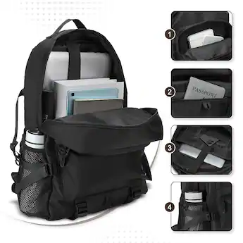 28l laptop backpack Jack Abrahams The Logan Nylon Roll-Down Durability meets design with the STM Myths moisture O'Neill Men's School Bag 28L