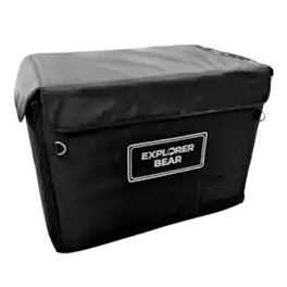Explorer Bear - Explorer Series 50L Insulated Fridge Cover - Black