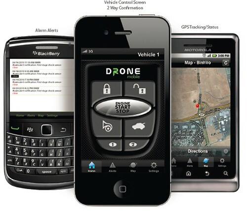 Front Standard. CompuStar DroneMobile - Add-On Module for Most CompuStar Remote Start and Security Systems.