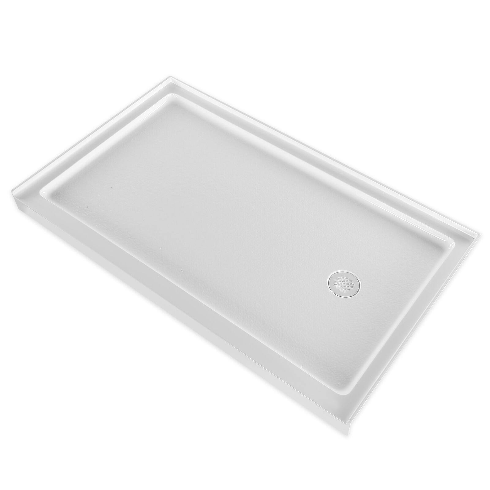 VEVOR - Shower Pan, 60″ L x 36″ W Single Threshold Shower Base, Rectangle Acrylic & PVC Showering Base - White price history on PriceWatchPro