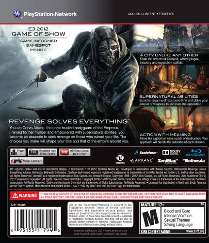 Alt View 11. Bethesda - Dishonored.