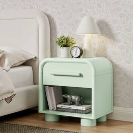 Bellamy Curved 1-Drawer Nightstand by Modway - Sage