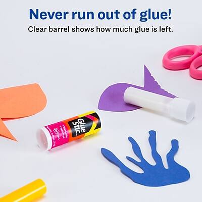 Never run out of glue!  
Clear barrel shows how much glue is left.  

A Stic Glue