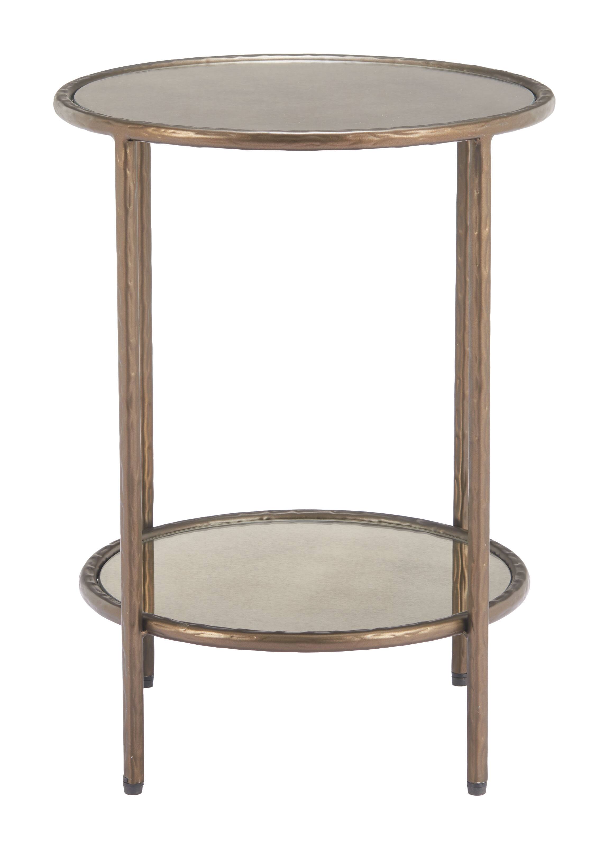 Alt View 1. Hivvago - Anelli Side Table Bronze - Bronze.