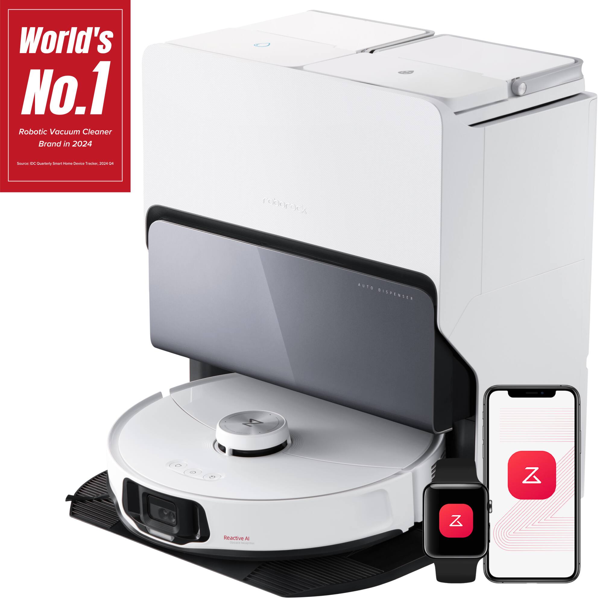 World's No.1 Robotic Vacuum Cleaner Brand in 2024 - A. Guemeriy sman - - Tractuer JuE rekkyex AUTS DISPENSES 8 Z onactive A | Z