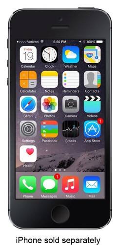 Angle. PerfectFit - GlassShield Screen Protector for Apple® iPhone® 5, 5c and 5s - Clear.