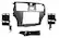 Front. Metra - Dash Kit for Select 2002-2006 Lexus ES 300 ES DIN DDIN - Gray.