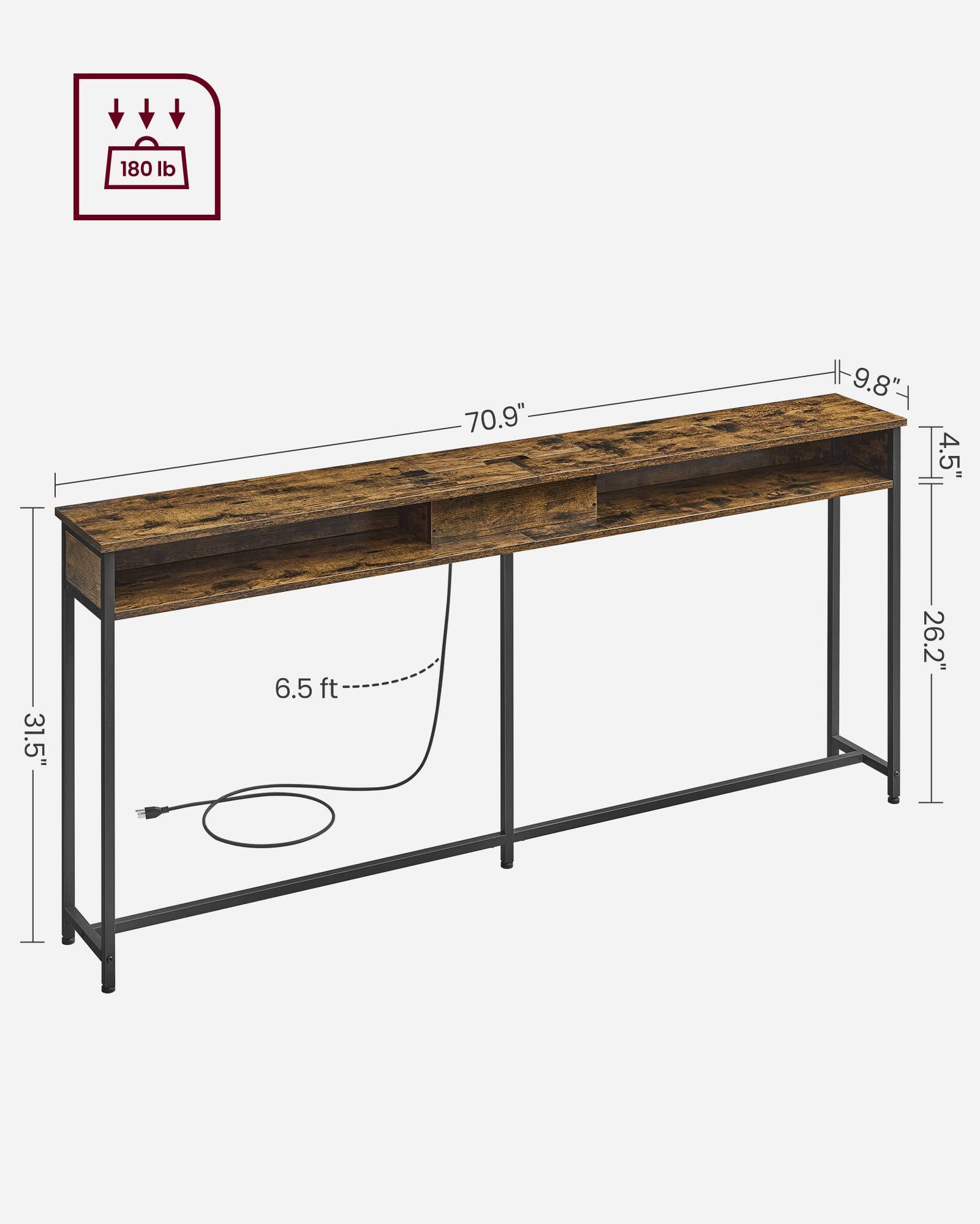 180 lb

70.9" x 9.8" x 4.5" x 31.5" x 6.5 ft x 26.2"