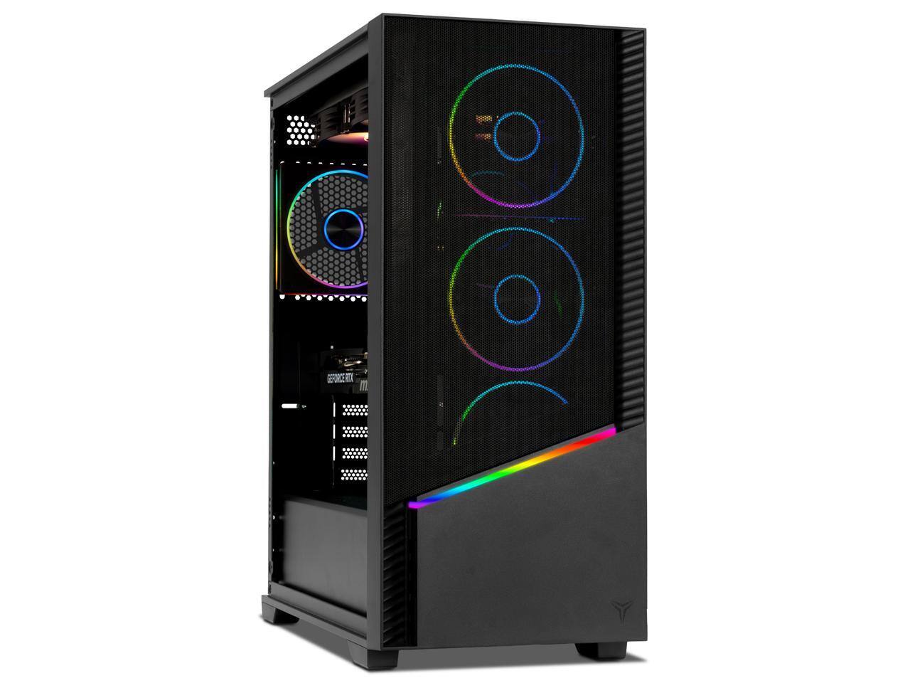 Alt View 2. YEYIAN - Yeyian Gaming Desktop PC YPA-EL780DC-57T1N AMD Ryzen 7 7800X3D 32GB DDR5 1TB SSD GeForce RTX 5070 Ti Windows 11 Home - Black.