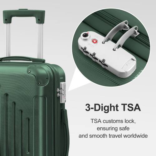 3-Digit TSA  
TSA customs lock, ensuring safe and smooth travel worldwide