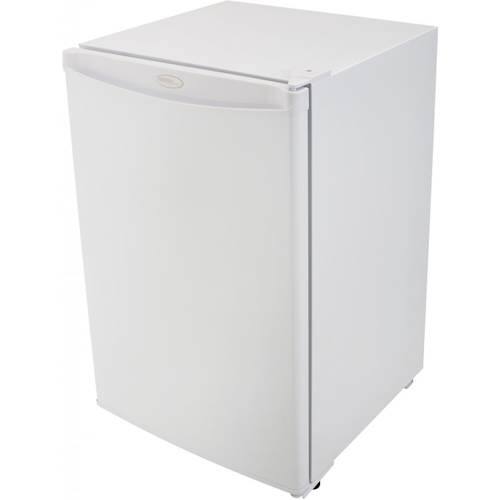 Angle. Danby - Designer 4.4 Cu. Ft. Mini Fridge - White.