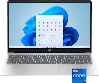 The text on the image is a list of recommended applications. The list includes the following applications:
1. Microsoft Office
2. Adobe Creative Suite
3. SAP
4. HP HP
5. Partaging
6. Samsung
7. Intel Core i7
The list is displayed on the screen of a laptop computer, which is made by Intel.