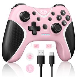 HM 1810 - Wireless Pro Controller Compatible With Switch/lite/oled/switch 2 Windows Pc Ios And Android - Vibrating - Default
