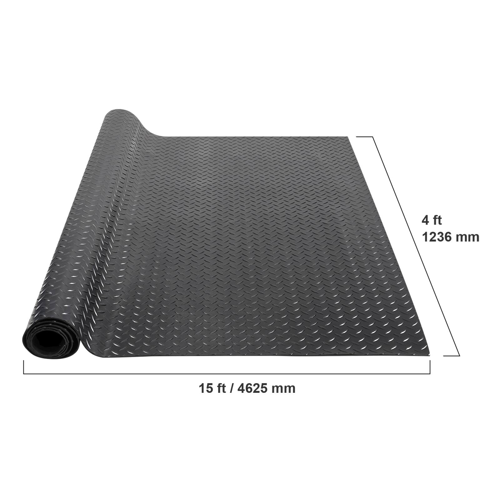 4 ft 1236 mm  
15 ft 4625 mm
