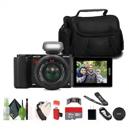 Minolta - 72MP Camera w/10x Optical Zoom - Black