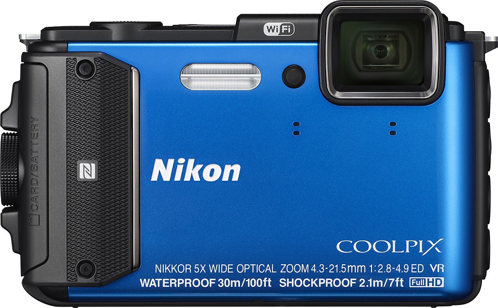 pot Kan worden genegeerd Perth Blackborough Best Buy: Nikon Coolpix AW130 16.0-Megapixel Digital Camera Blue 26492