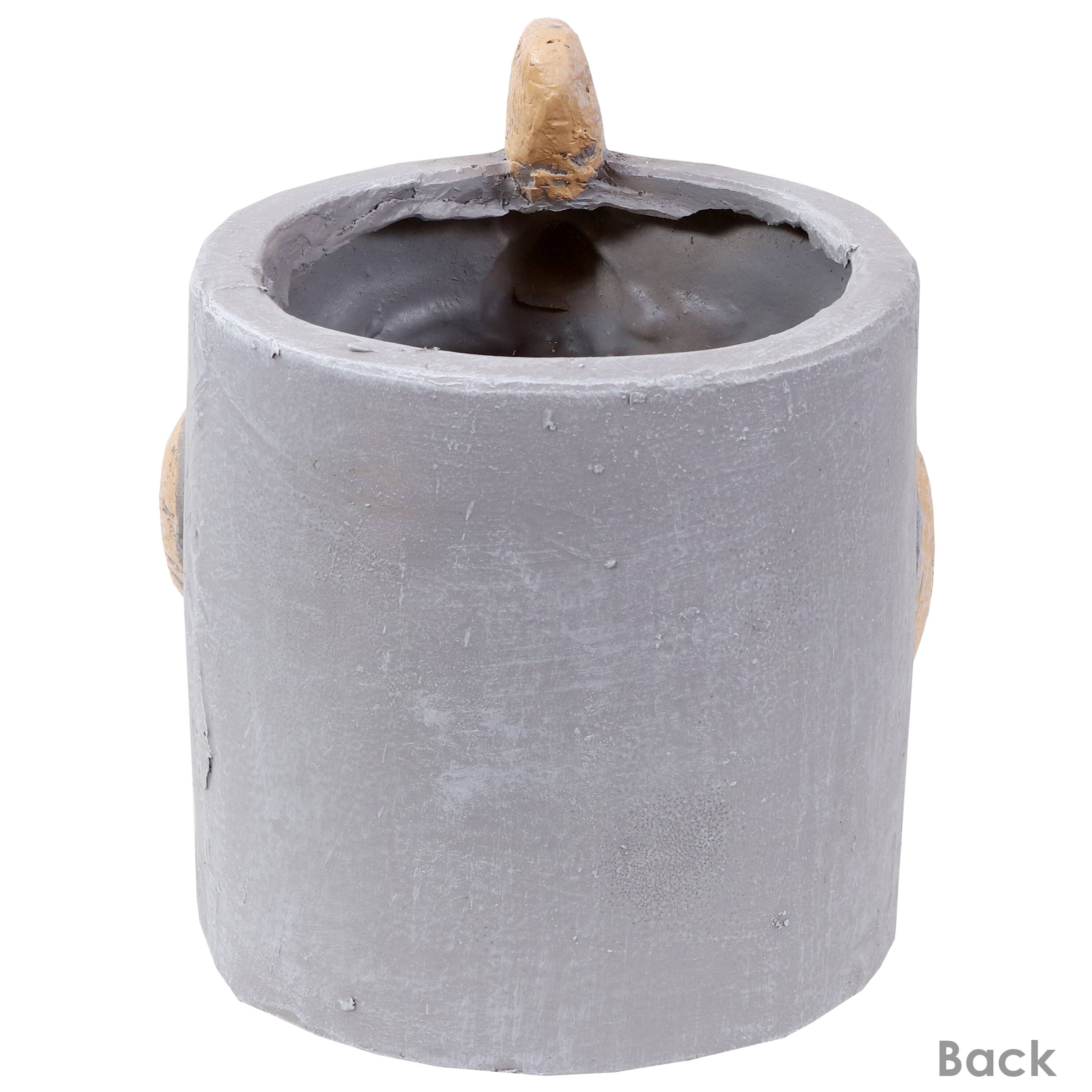 Alt View 9. Sunnydaze - Magnesium Oxide Tate the Turkey Indoor Plater Statue - 6 in - Light Grey.