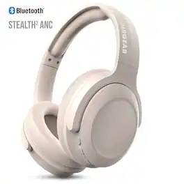 HyperGear - Stealth2 ANC Wireless Over-Ear Headphones - Bone