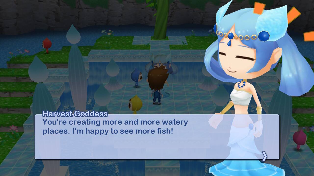 Harvest Goddess, you're creating more and more watery places. I'm happy to see more fish!