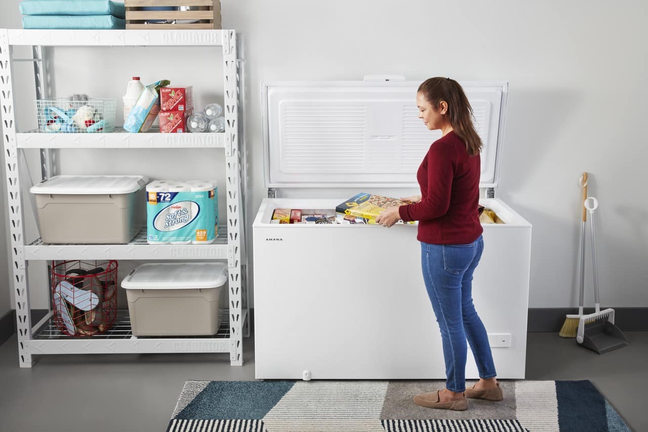 Amana 16 Cu. Ft. Chest Freezer with Basket White AZC5216LW - Best Buy