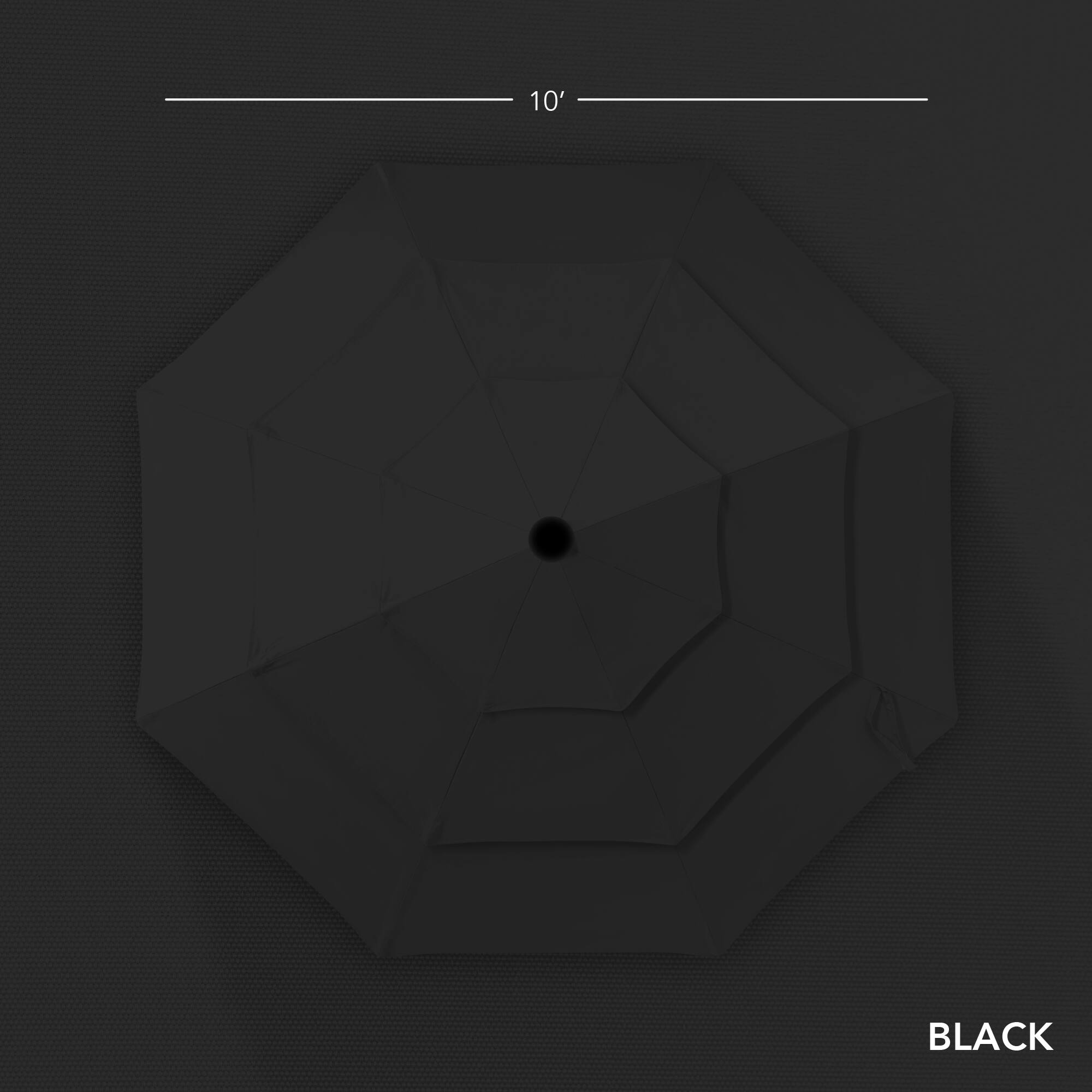 The text on the image is "10' BLACK."