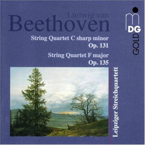 Ludwig van Beethoven  
String Quartet C sharp minor Op. 131  
String Quartet F major Op. 135  
Leipziger Streichquartett