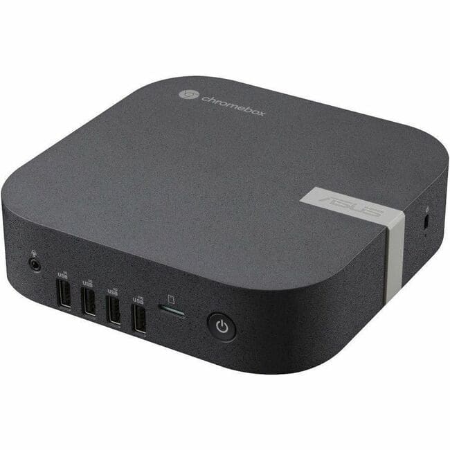 ASUS - Chromebox 5a CHROMEBOX5A-SC041UNENT Chromebox - Intel Celeron 7305 - 4 GB - 128 GB SSD - Mini PC - Eco Black