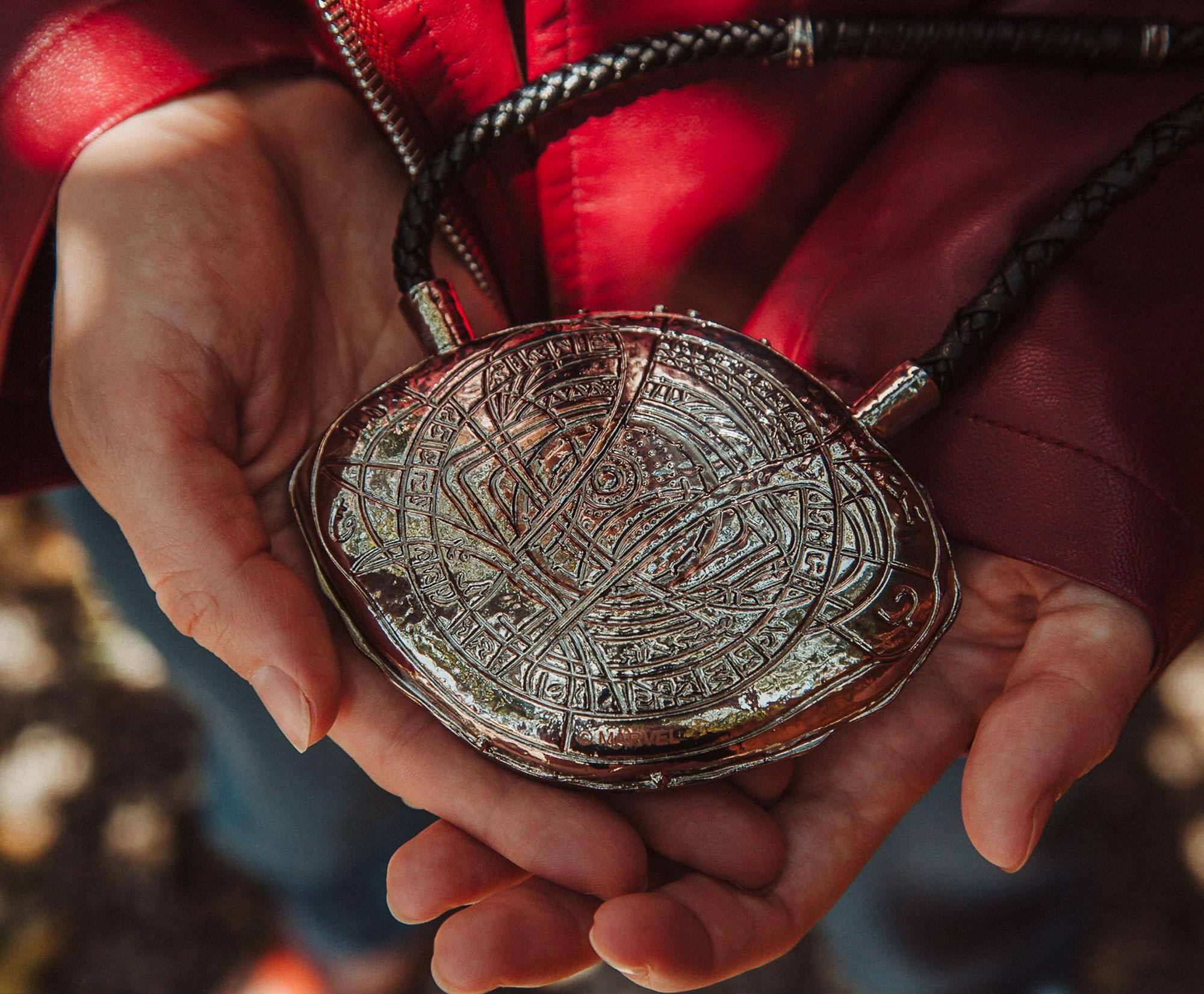 Alt View 4. SalesOne LLC - Marvel Doctor Strange In The Multiverse of Madness Brass Eye Of Agamotto Replica - Silver.