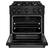 Alt View 1. ZLINE - ZLINE 30" Select Dual Fuel Black Stainless Steel Range w/ 4 Burners & Convection Oven (HDRB-30) - Black.