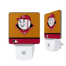 Keyscaper - Cincinnati Reds Stripe Mascot Nightlight 2-Pack - Multicolor