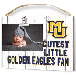 Jardine - Marquette Golden Eagles 8'' x 10'' Cutest Little Weathered Logo Clip Photo Frame - White