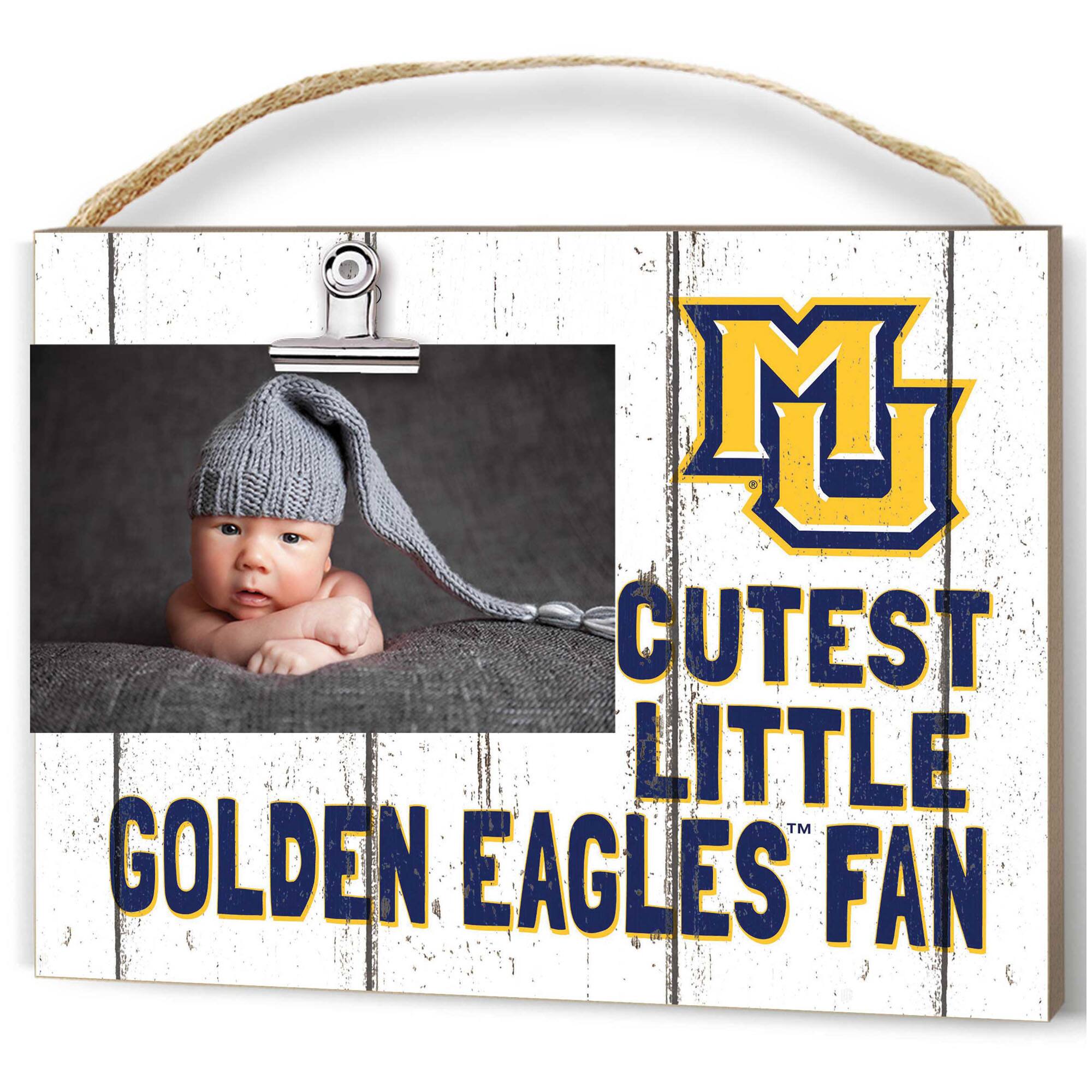 Marquette Golden Eagles 8'' x 10'' Cutest Little Weathered Logo Clip Photo Frame