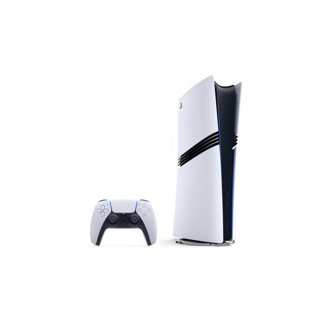 Alt View 1. Sony - PlayStation 5 Pro Console + PlayStation 5 DualSense Wireless Controller - Includes PS5 Pro Console & 2 DualSense - White.