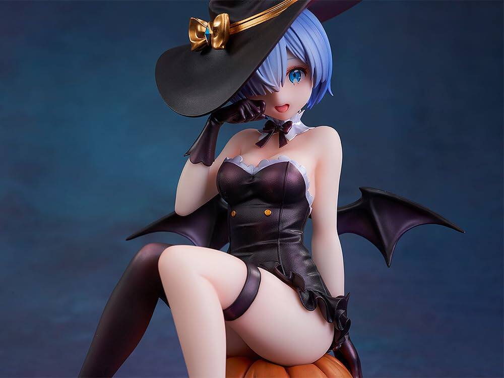 Alt View 2. adidas - Re:Zero -Starting Life in Another World- Rem (Phantom Night Wizard Ver.) 1:7 Scale PVC Figure.