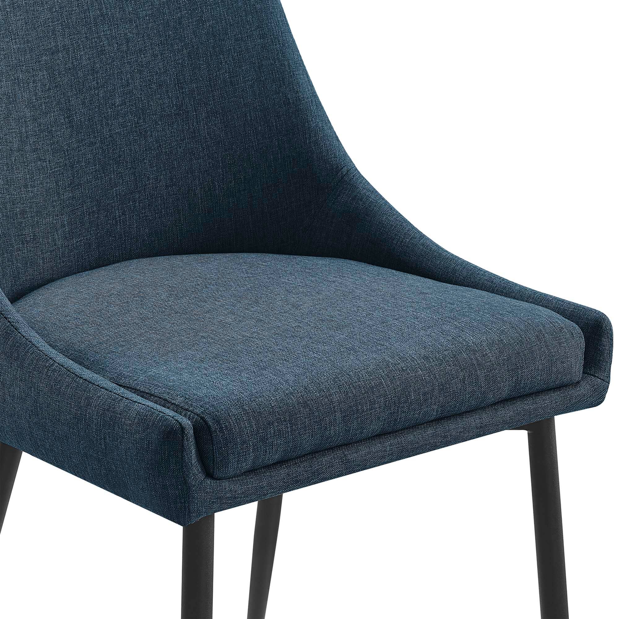 Alt View 2. Modway - Viscount Upholstered Fabric Dining Chairs Set of 2 by Modway - Blue.