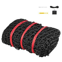 VEVOR - Round Bale Hay Net, 4.92 x 4.92 x 4.92 ft, 1.65 inch Holes, PE Material, Knotless Design, with Self-Locking Zip Ties - Black