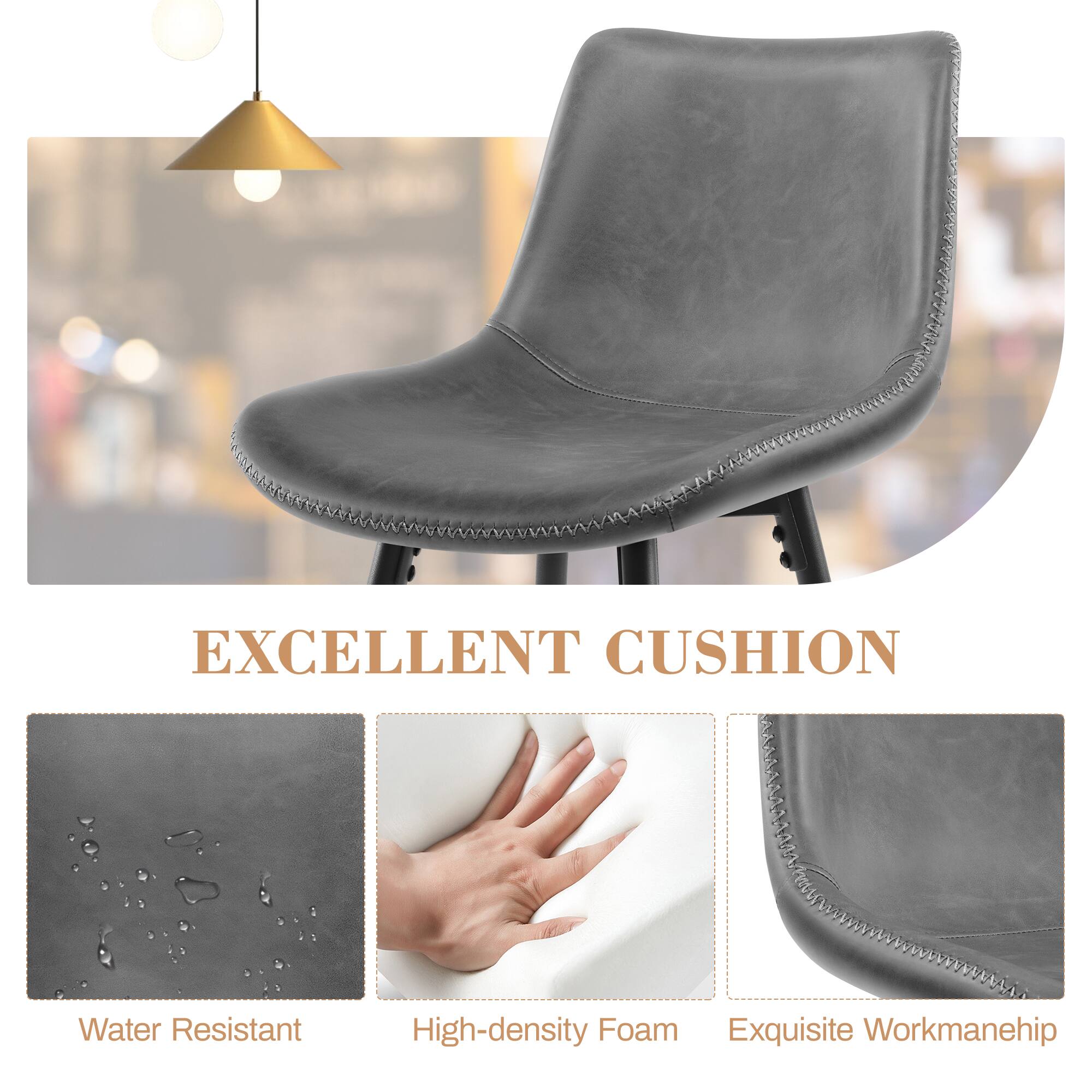 EXCELLENT CUSHION

Water Resistant  
High-density Foam  
Exquisite Workmanship
