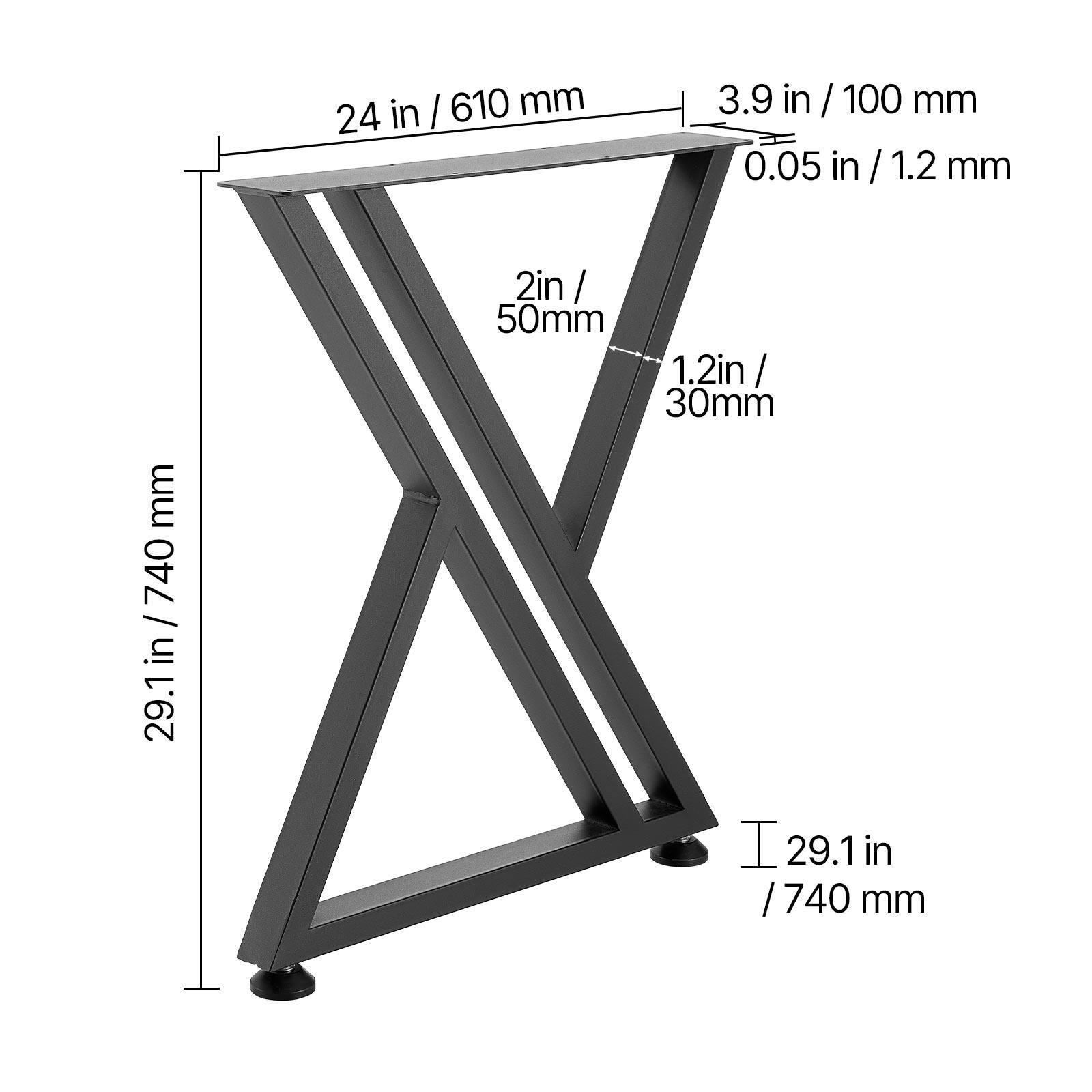 - 24 in / 610 mm
- 3.9 in / 100 mm
- 0.05 in / 1.2 mm
- 2 in / 50 mm
- 1.2 in / 30 mm
- 29.1 in / 740 mm