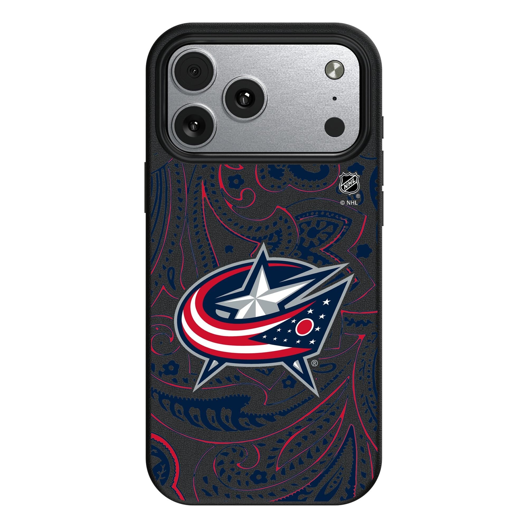 Keyscaper - NHL - Columbus Blue Jackets Paisley iPhone Magnetic Bump Case - 17 - Black price history on PriceWatchPro