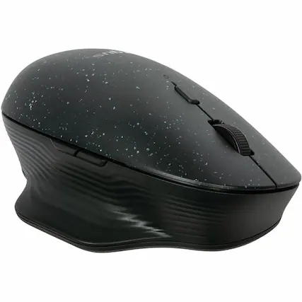 Front. Targus - Targus ErgoFlip EcoSmart Mouse - Full-size Mouse - BlueTrace - Wireless - Bluetooth - Black - 4000 dpi - 6 Button(s) - Black.