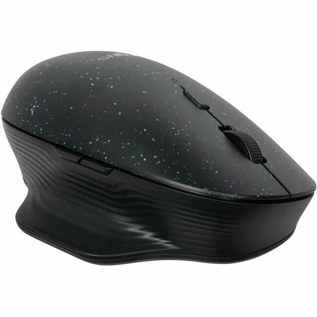 Front. Targus - Targus ErgoFlip EcoSmart Mouse - Full-size Mouse - BlueTrace - Wireless - Bluetooth - Black - 4000 dpi - 6 Button(s) - Black.