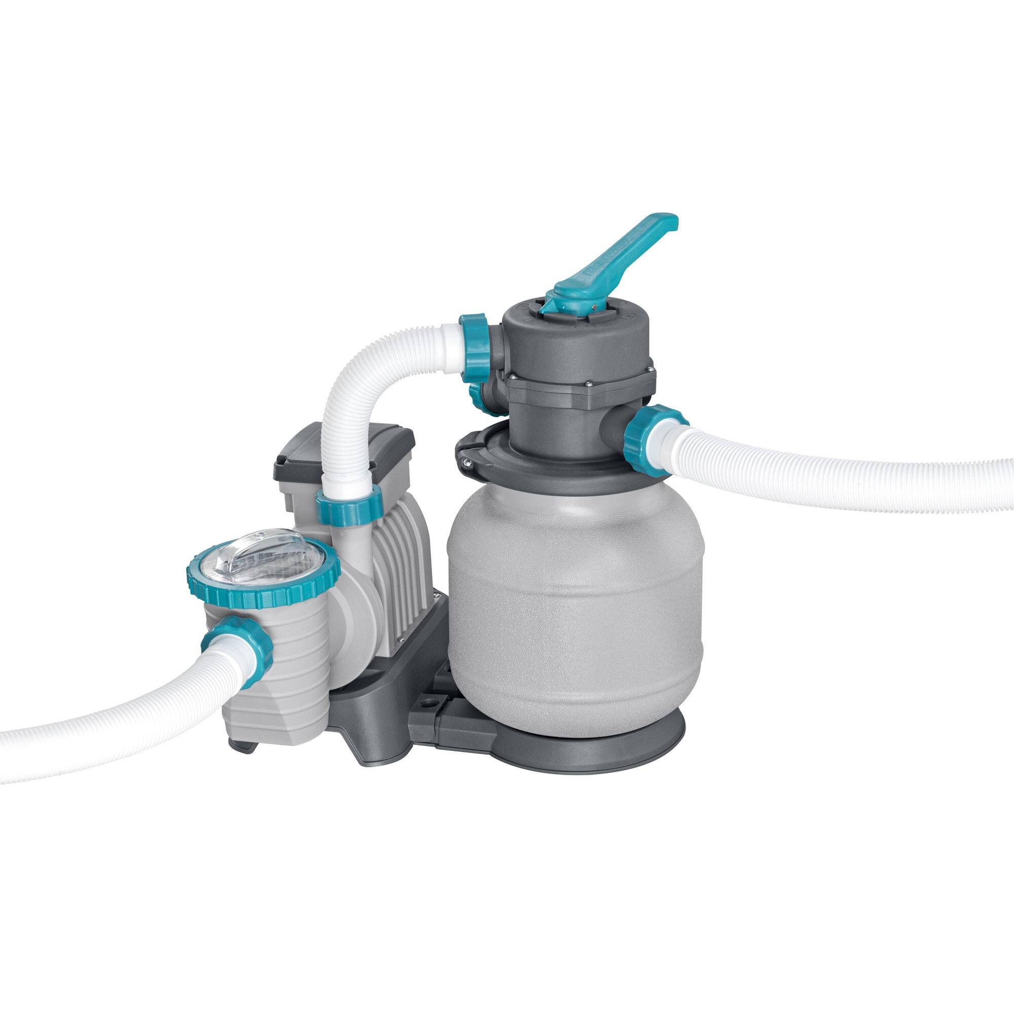 Alt View 7. Bestway - Bestway APX 365 16' x 48" Round Above Ground Swimming Pool Set w/ Pump & Ladder - Gray.