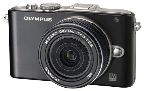 Olympus PEN Series EPL3 12.3Megapixel Digital Compact System Camera with 17mm Lens Black 
