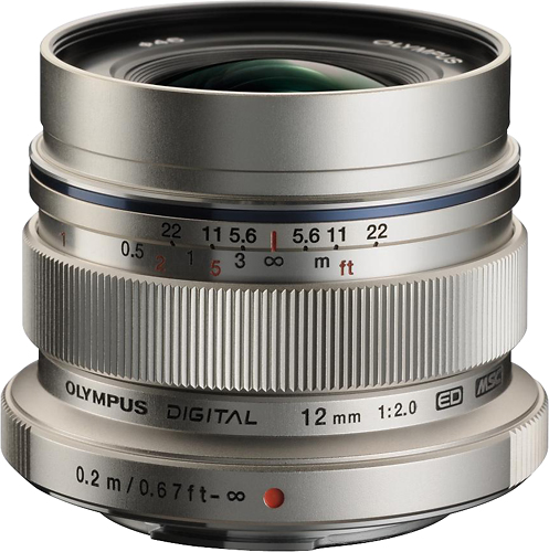 Olympus M.Zuiko Digital ED 12mm f/2.0 Wide-Angle Lens for Most 