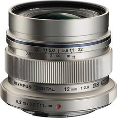 Angle. Olympus - M.Zuiko Digital ED 12mm f/2.0 Wide-Angle Lens for Most Micro Four Thirds Cameras - Silver.