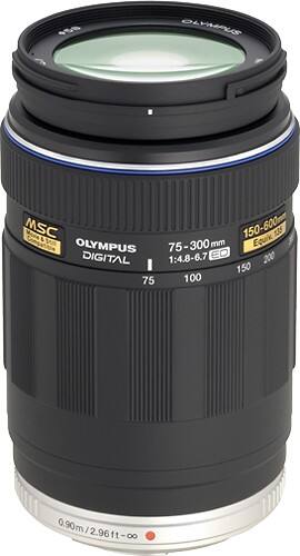 Front Standard. Olympus - M.ZUIKO DIGITAL 75 mm - 300 mm f/4.8 - 6.7 Super Telephoto Zoom Lens for Micro Four Thirds.