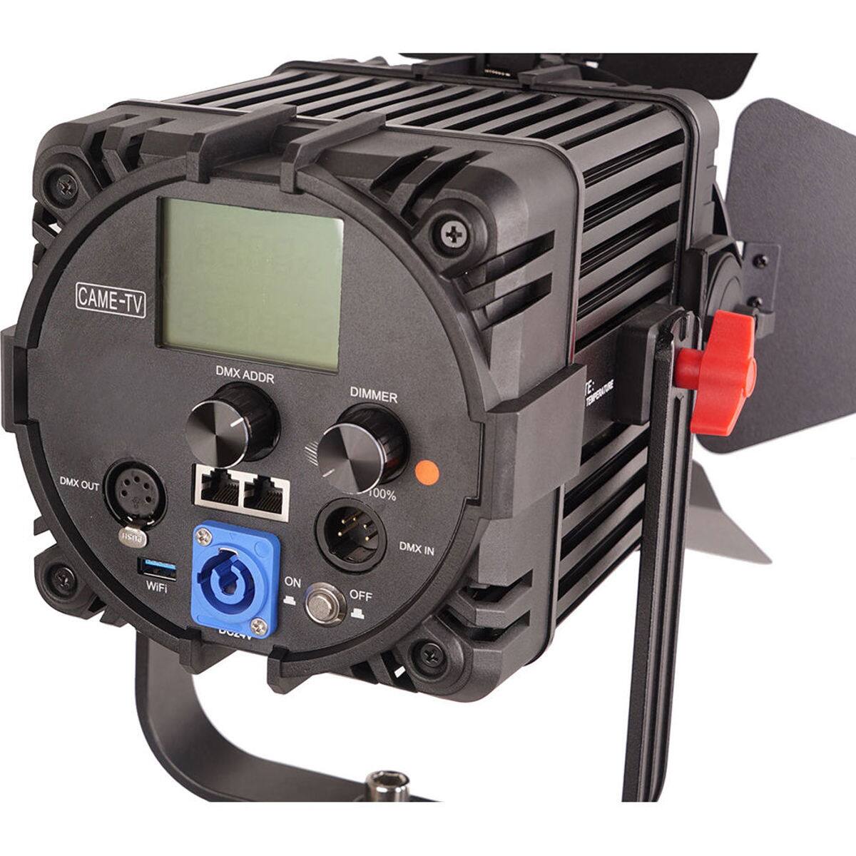 CAME-TV DMX ADDR DIMMER EE S DMX OUT 00% uSI DMX IN WIFi ON OFF